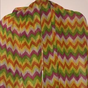 Gorgeous Tiny Devotions bright, colorful scarf
